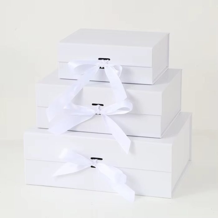 ⁦صندوق هدايا فاخر - لون ابيض⁩ - الصورة ⁦2⁩