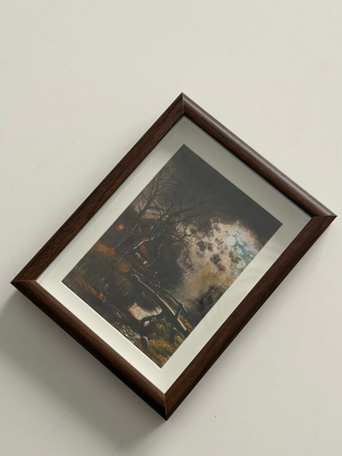 ⁦برواز عميق خشبي غامق - كبير⁩ - الصورة ⁦2⁩