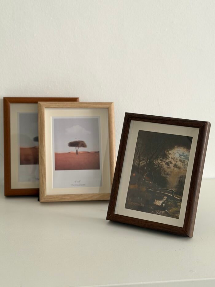 ⁦برواز عميق خشبي فاتح - كبير⁩ - الصورة ⁦2⁩