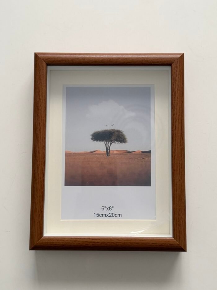 ⁦برواز عميق خشبي فاتح - كبير⁩ - الصورة ⁦4⁩