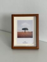 برواز عميق خشبي فاتح - كبير