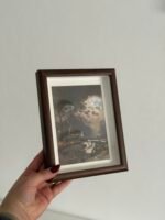 ⁦برواز عميق خشبي غامق - كبير⁩ - الصورة ⁦3⁩