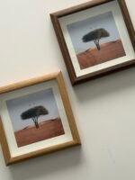 ⁦برواز عميق خشبي فاتح- مربع⁩ - الصورة ⁦2⁩