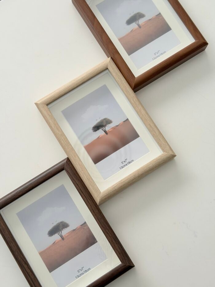 ⁦برواز عميق خشبي غامق - وسط⁩ - الصورة ⁦2⁩