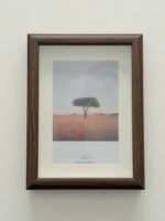 ⁦برواز عميق خشبي غامق - وسط⁩ - الصورة ⁦4⁩