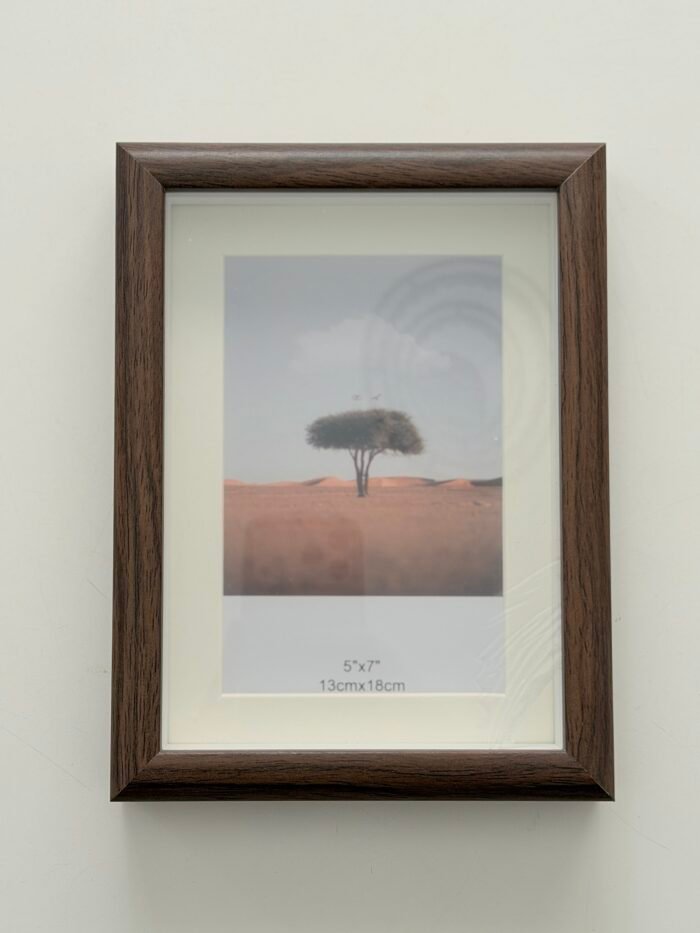 ⁦برواز عميق خشبي غامق - وسط⁩ - الصورة ⁦4⁩