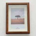 برواز عريض خشبي فاتح - وسط