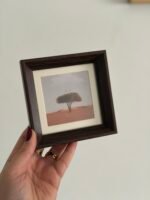 ⁦برواز مربع خشبي غامق -صغير⁩ - الصورة ⁦2⁩