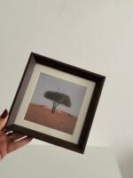 ⁦برواز مربع خشبي غامق -وسط⁩ - الصورة ⁦3⁩