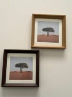 ⁦برواز مربع خشبي فاتح -وسط⁩ - الصورة ⁦2⁩