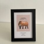 برواز اطار خشبي اسود  - صغير