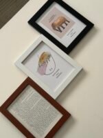 ⁦برواز اطار خشبي اسود - وسط⁩ - الصورة ⁦3⁩