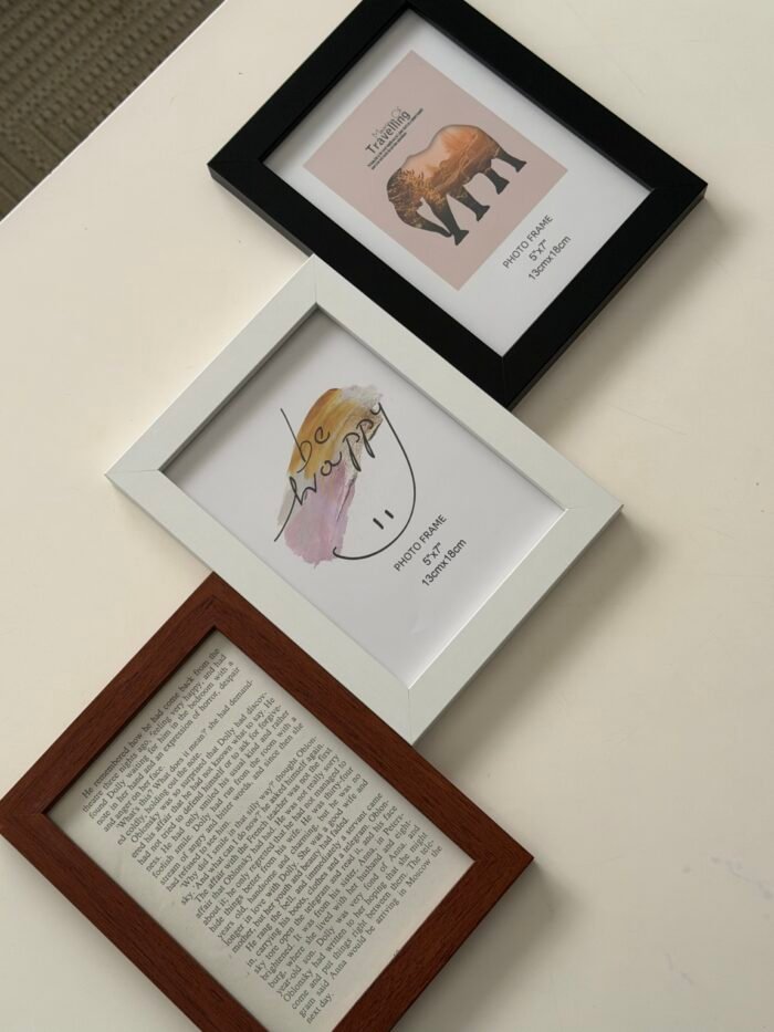 ⁦برواز اطار خشبي اسود - وسط⁩ - الصورة ⁦3⁩