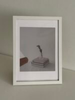 برواز اطار خشبي ابيض - كبير-A4