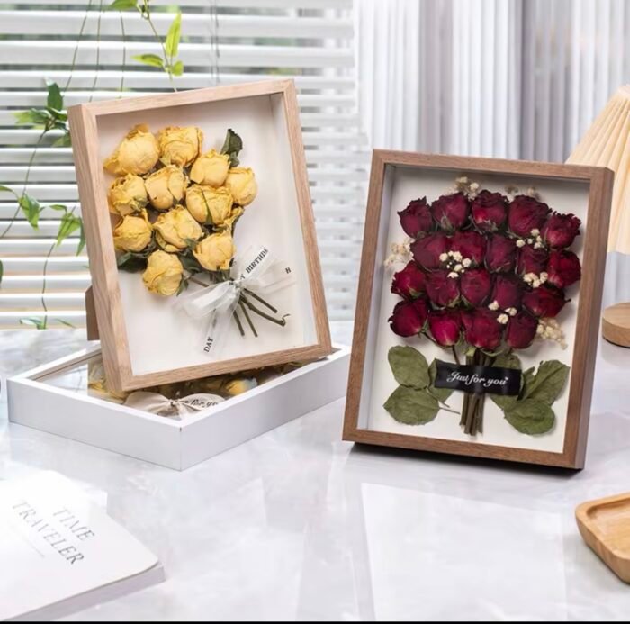 ⁦برواز عميق خشبي فاتح - كبير⁩ - الصورة ⁦5⁩