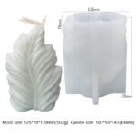 ⁦قالب سليكون ورق الشجرة - كبير⁩ - الصورة ⁦3⁩