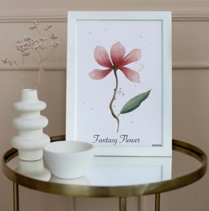 ⁦برواز اطار خشبي ابيض - كبير-A4⁩ - الصورة ⁦5⁩