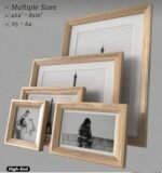 ⁦برواز مربع خشبي فاتح -صغير⁩ - الصورة ⁦4⁩