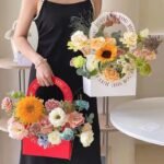 ⁦صندوق سلة الزهور- احمر⁩ - الصورة ⁦2⁩
