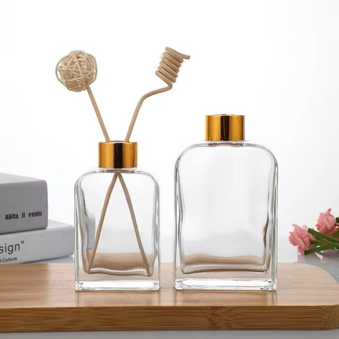 ⁦علب معطر اعواد مستطيل 200 مل - غطاء ذهبي⁩ - الصورة ⁦4⁩