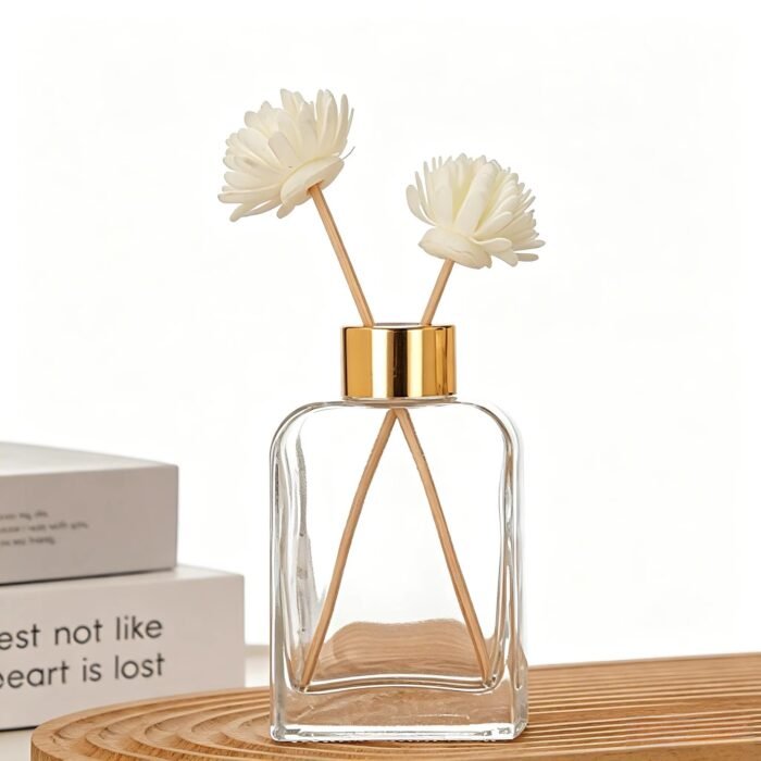 ⁦علب معطر اعواد مستطيل 200 مل - غطاء ذهبي⁩ - الصورة ⁦3⁩
