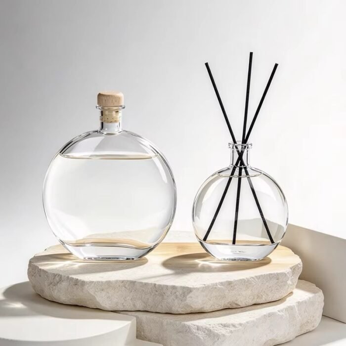 ⁦علب معطر اعواد دائري- غطاء ضغط ذهبي -500 مل⁩ - الصورة ⁦2⁩